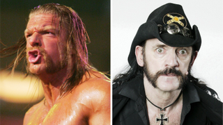 Photos of Triple H and Lemmy Kilmister in 2005