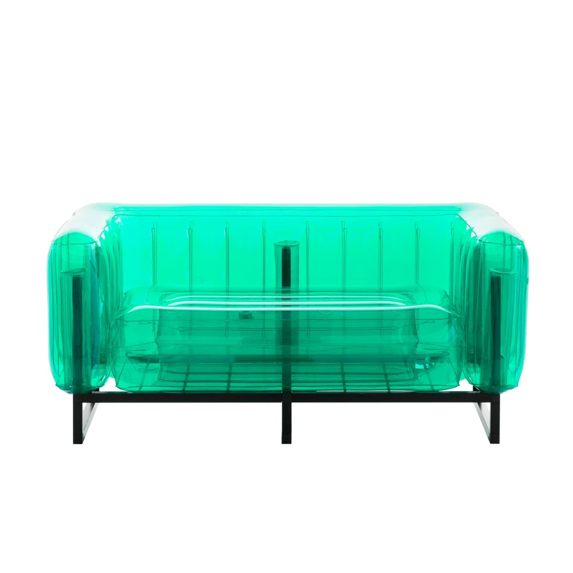 Mojow Yomi 151cm Wide Outdoor Patio Sofa with Cushions in green