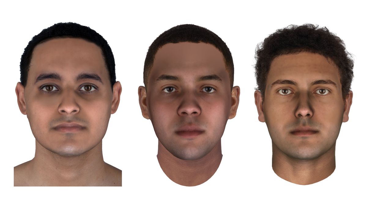 Forensic reconstruction of the mummies JK2911, JK2134 and JK2888.