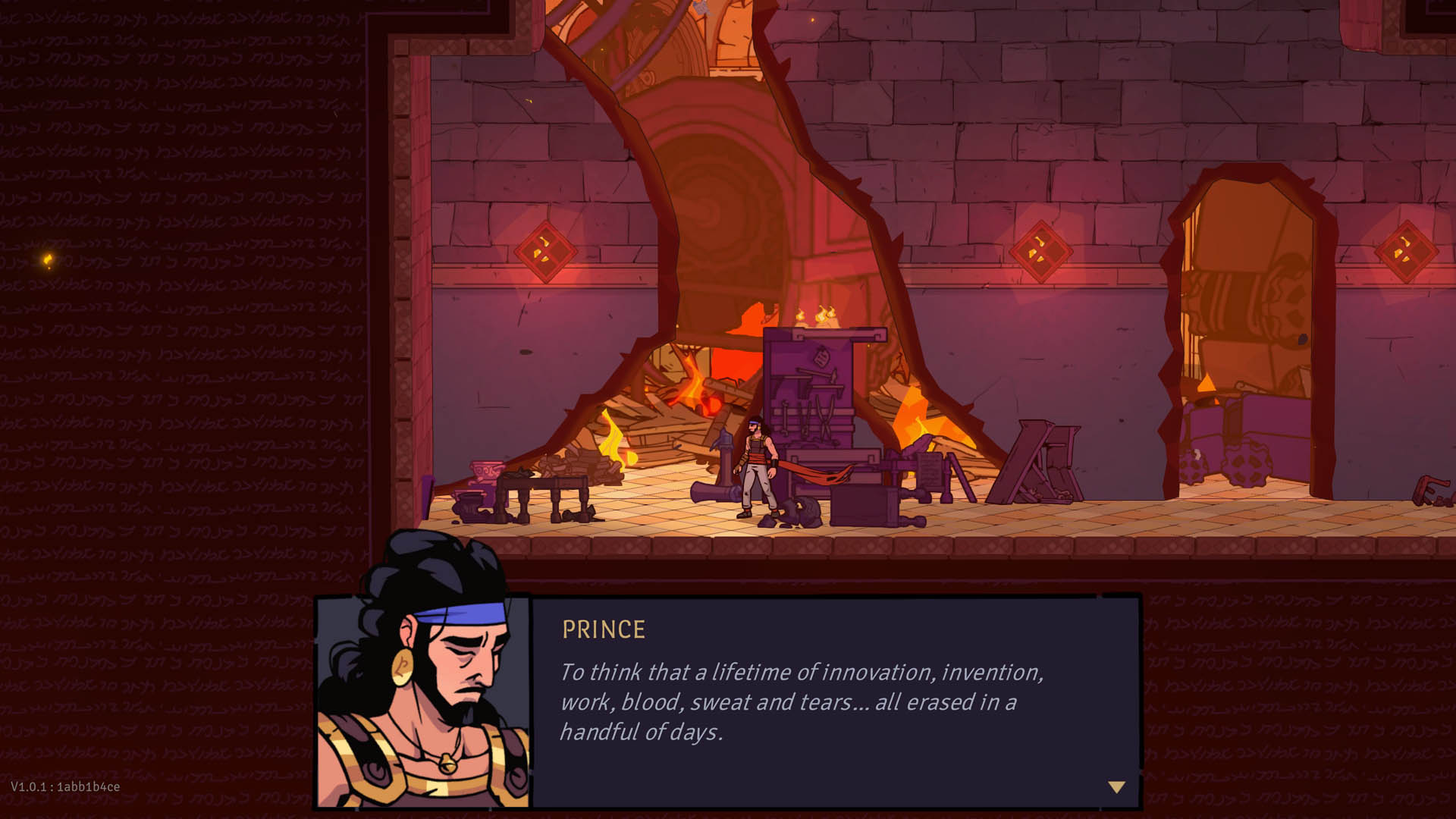 The Price ponders the destruction of the city in The Rogue Prince of Persia