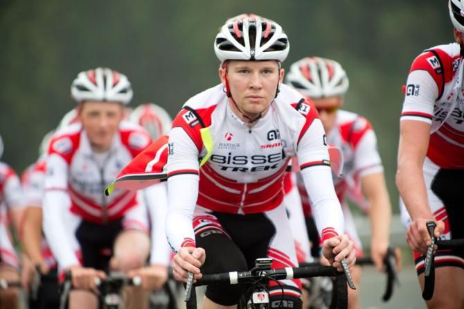 US cyclocross champion Logan Owen works on his hill climbing in camp.