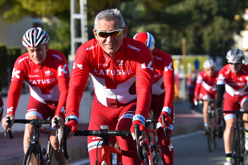 A beaming Igor Makarov out for the ride