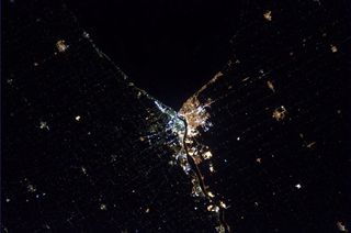 Chris Hadfield snapped this picture of his birthplace – Sarnia, Ontario – from the International Space Station in February, during his five-month mission to the International Space Station.