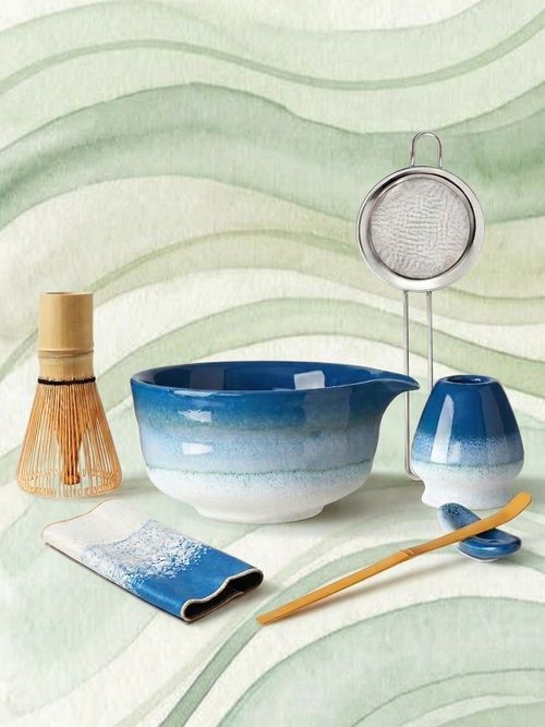 Blue Ceramic Matcha Kit