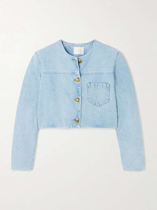 Priah Cropped Denim Jacket