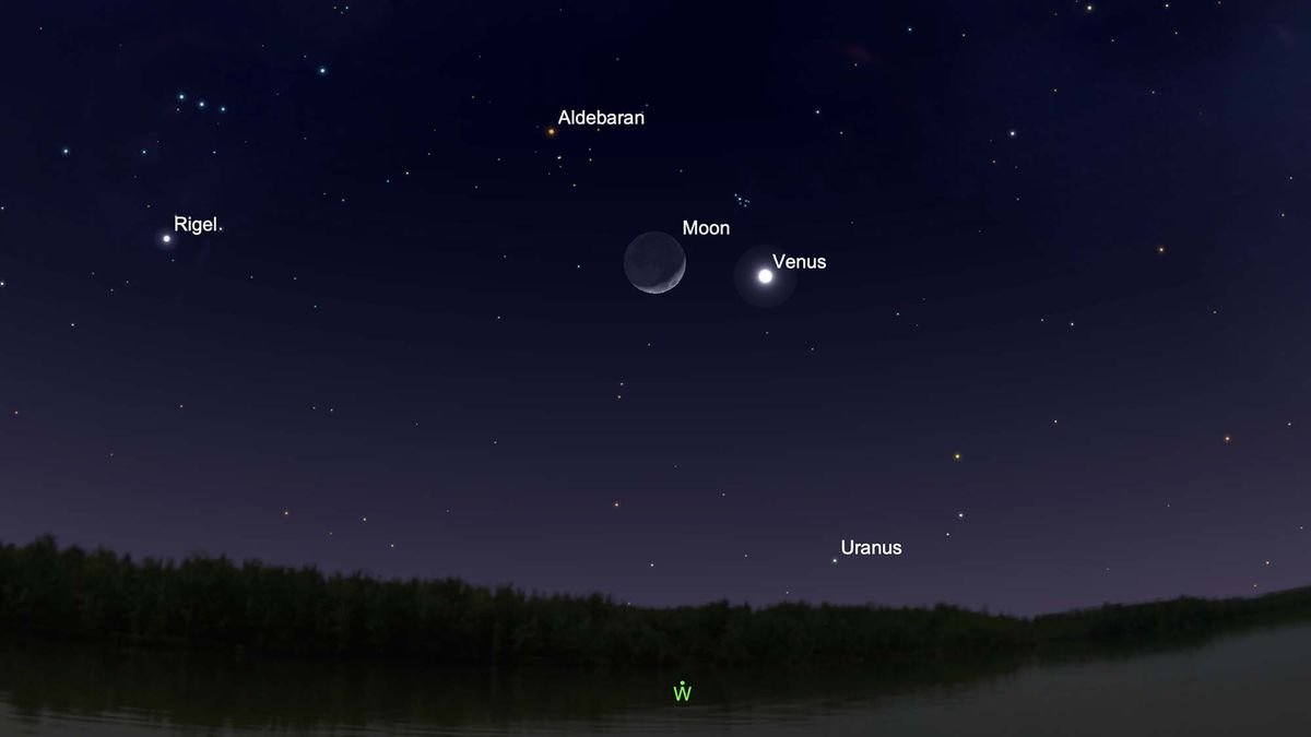 See Venus swing by the crescent moon this weekend | Space