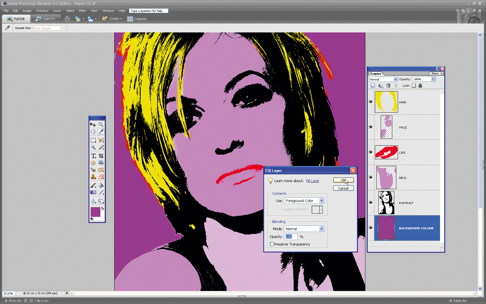 Make a pop art portrait in Photoshop
