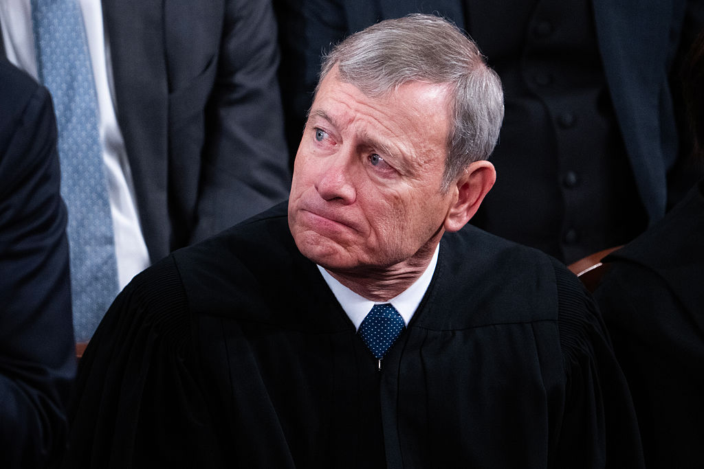 Supreme Court Chief Justice John Roberts attends President Donald Trump&amp;rsquo;s State of the Union address in the House Chamber of the U.S. Capitol on Tuesday, February 24, 2026.