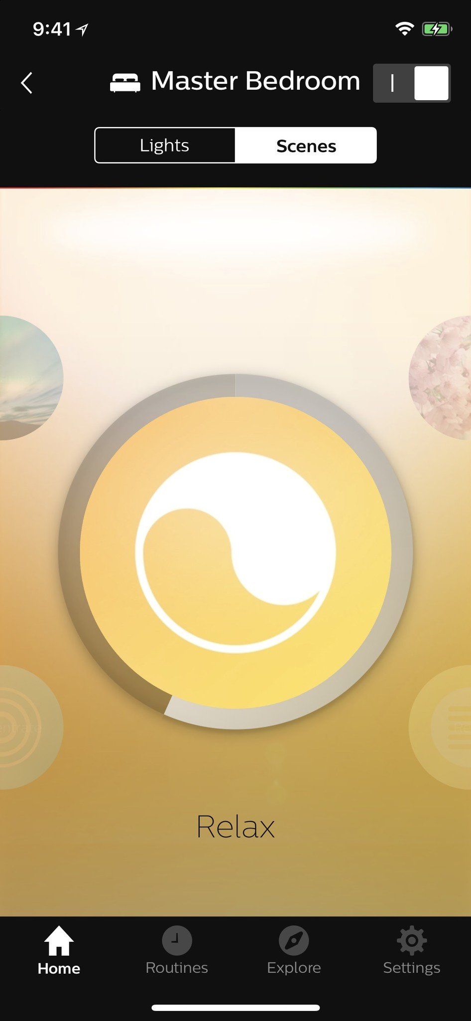 Philips Hue Relax scene