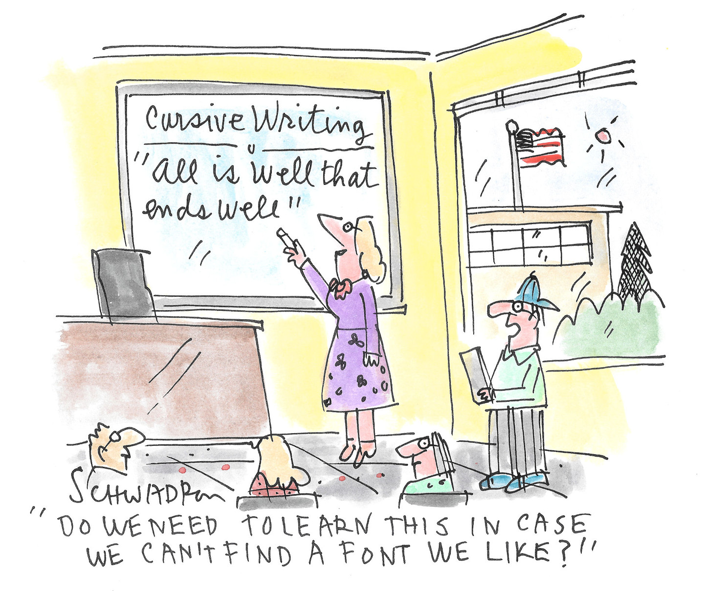 Political cartoon