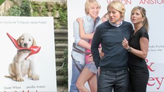 Jennifer Aniston and Owen Wilson attend Marley and Me premiere