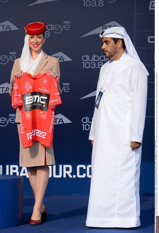 The jersey for the points classification in Dubai