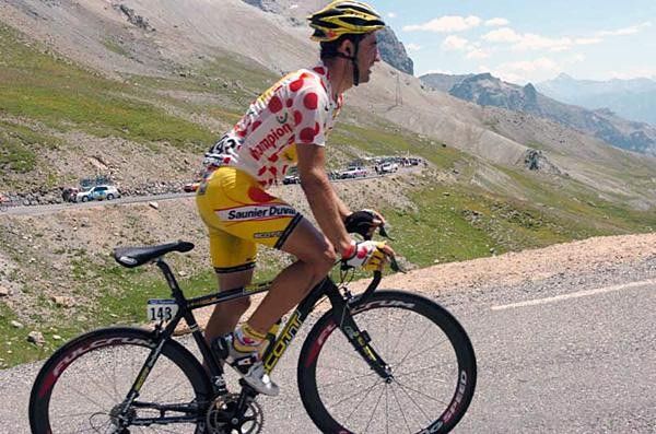 David de la Fuente (Saunier Duval) lost the mountains jersey today