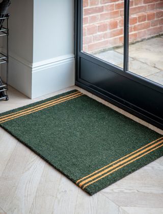 Doormat Triple Stripe Large Forest Green