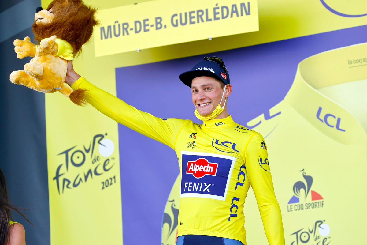 Tour de France 2021 108th Edition 2nd stage Perros Guirec Mur de Bretagne Guerledan 1835 km 27062021 Mathieu Van Der Poel NED AlpecinFenix photo POOL Jan De MeuleneirPNBettiniPhoto2021