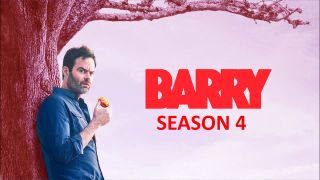 Actor Bill Hader poses against a tree to promote the launch of Barry Season 4 on HBO.