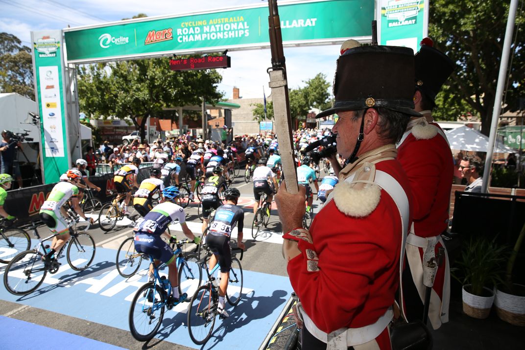 On the start line at the nationals in Australia