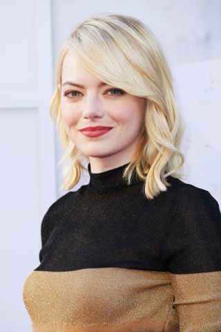 emma stone with blonde hair