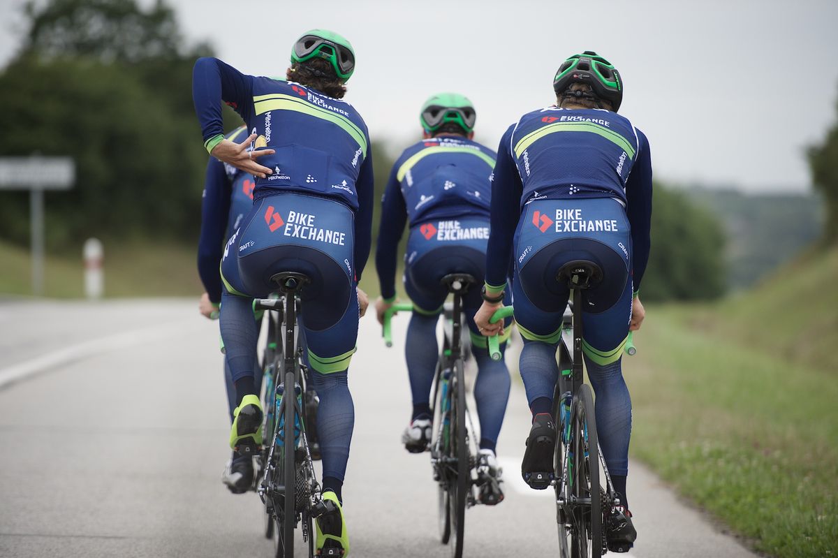 This what it the Orica-BikeExchange kit will look like from behind