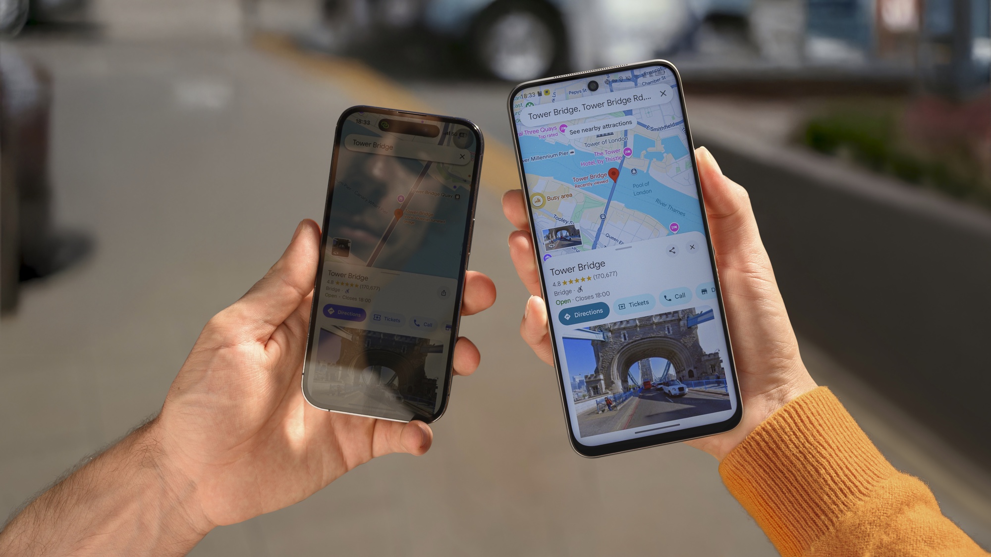 TCL Nxtpaper 60 Ultra with brighter, anti-glare screen compared to other phones