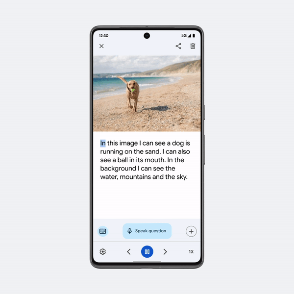 The September Android 13 feature drop includes new AI-generated image descriptions in Lookout.