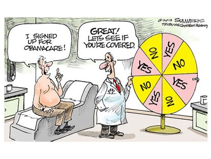 Obama cartoon Obamacare