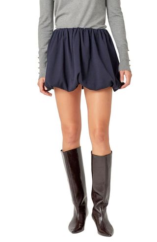 Bubble Hem Miniskirt