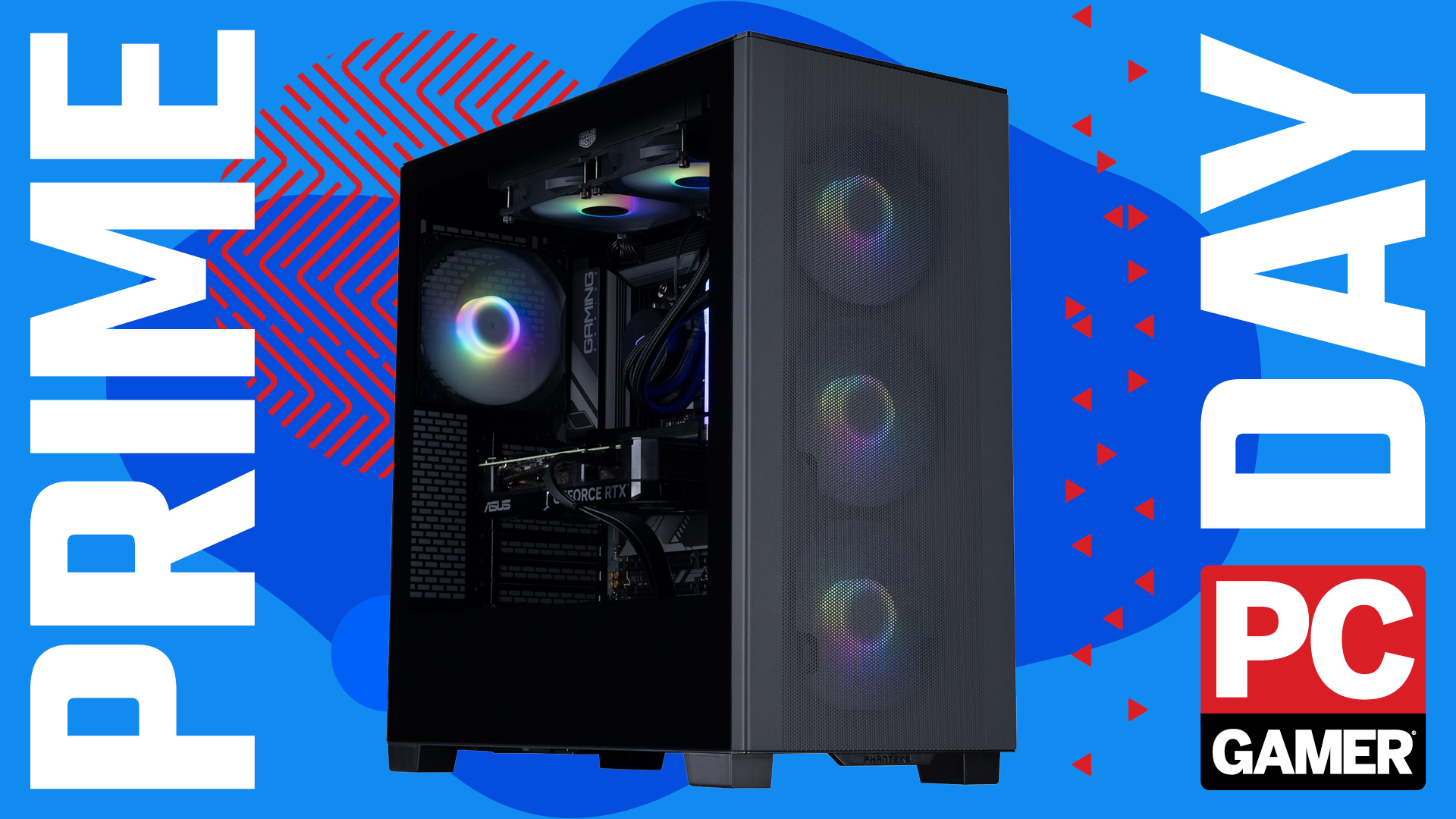 Gaming PC on a Prime Day background