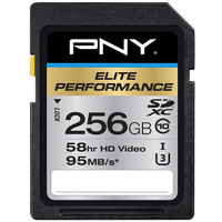 PNY 256GB Elite Performance SDXC card: $30.99