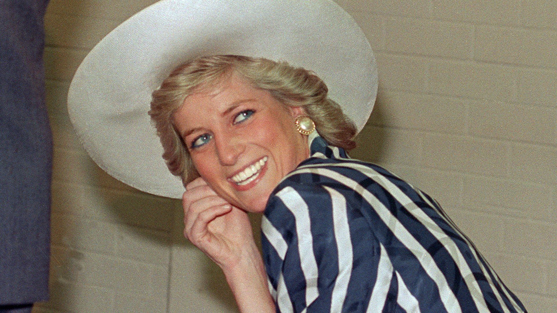 Princess Diana smiling in Melbourne, 1988