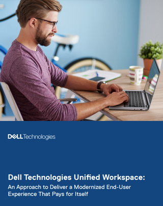 Whitepaper cover with title band at bottom and image of man working at a laptop above, with a bicycle in the background