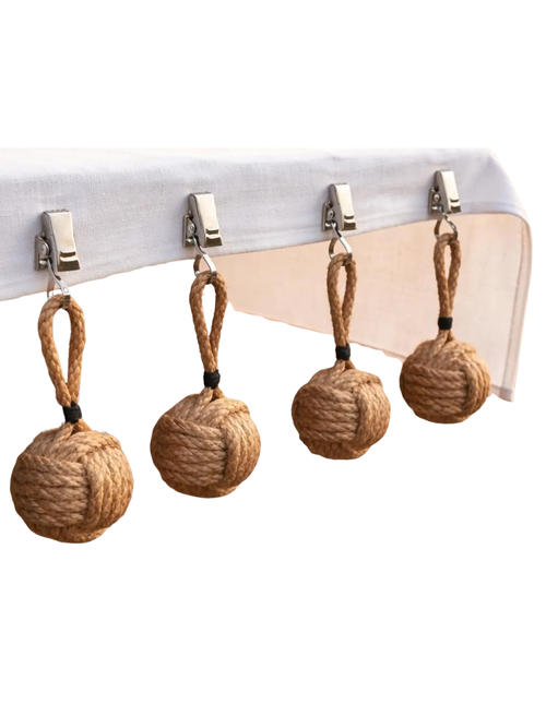  Monkey Fist Tablecloth Weights, Set of 4
