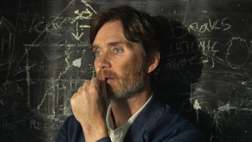 Steve (Cillian Murphy) stands in front of a chalkboard in a promotional still from Netflix&#039;s &quot;Steve&quot;