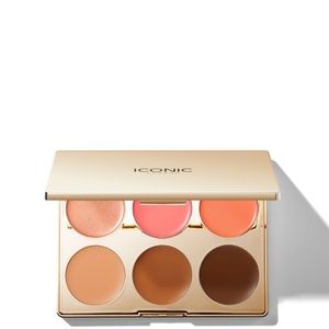 Iconic London Multi-Use Cream Blush, Bronze and Highlight Palette