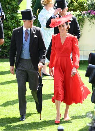 Prince William, Prince of Wales and Catherine, Princess of Wales attend day four of Royal Ascot 2023 at Ascot Racecourse on June 23, 2023 in Ascot, England.