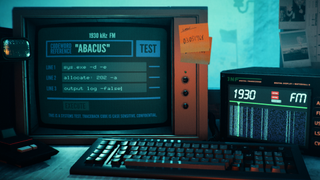 Best adventure games — In Stories Untold, the player inputs a string of code into an old CRT monitor: a SPOOKY CRT monitor. Beside the computer screen, there sits some kind of radio receiver (also presumably spooky).