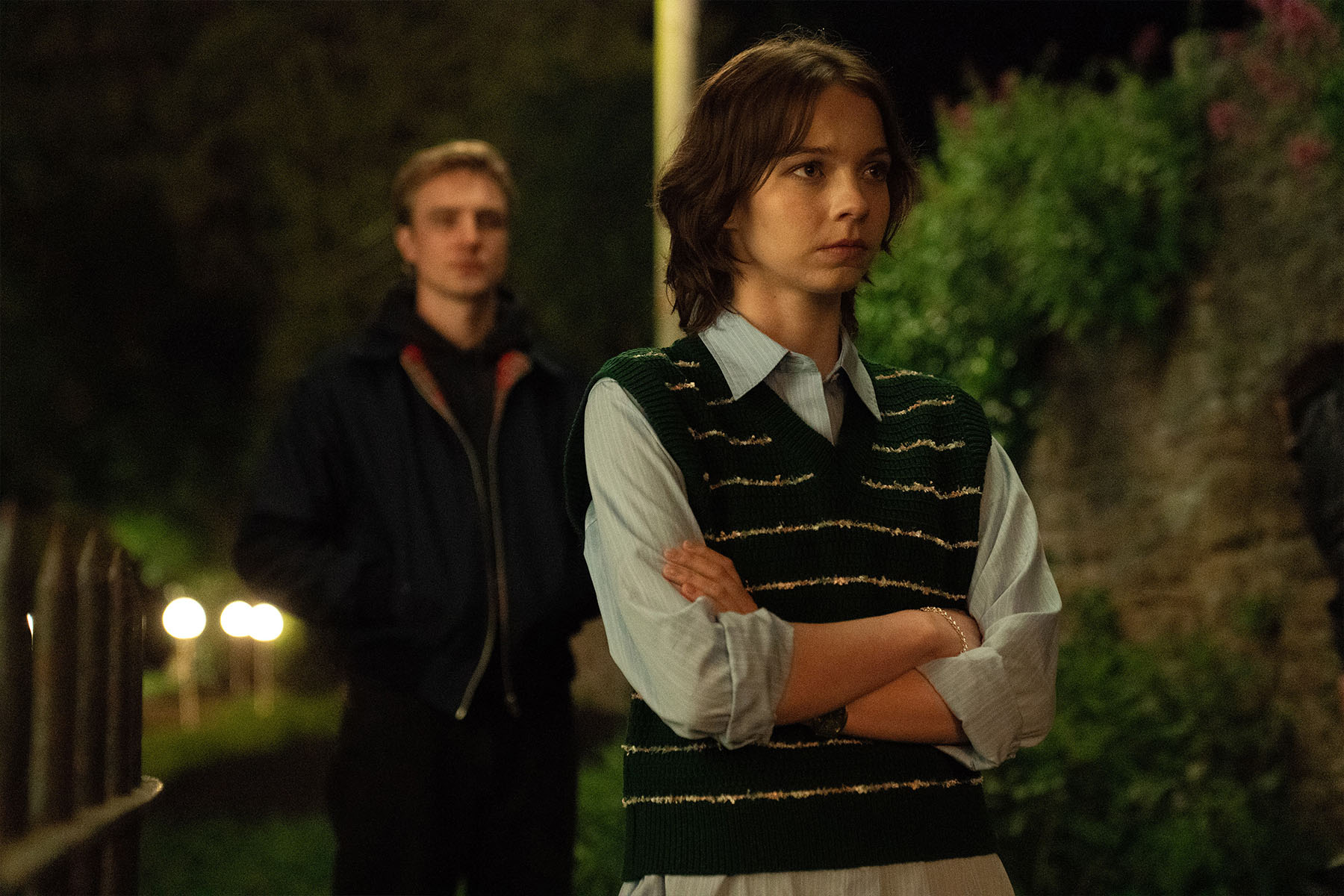 Emma Myers as Pip in a show still from A Good Girl's Guide to Murder.