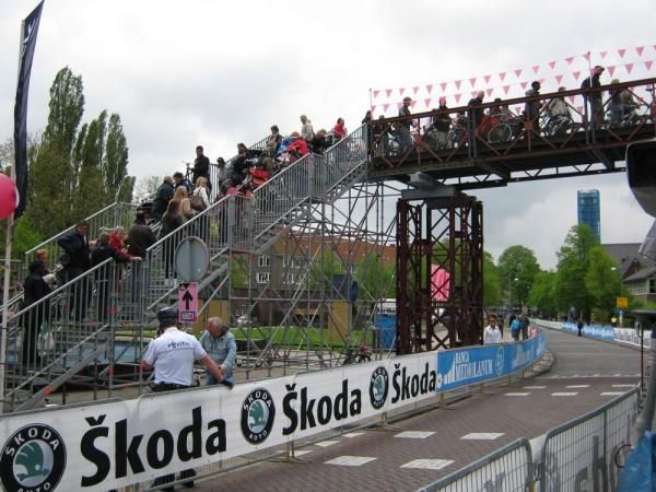 The two million local cyclists are forced offf the race route