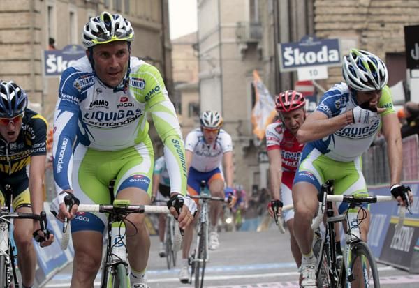 Ivan Basso (Liquigas - Cannondale) finished fifth in Macerata.