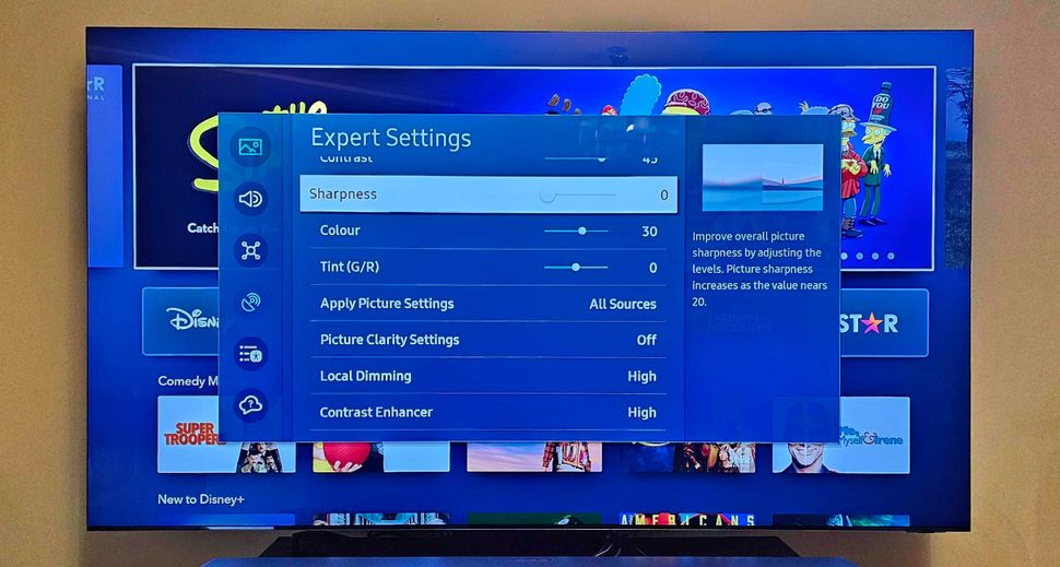 Samsung QN900C Neo QLED 8K TV review The brightness bar has been