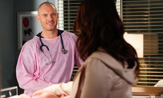 Grey's Anatomy Season 16 Richard Flood Dr. Cormac Hayes and Camilla Luddington as Dr. Jo Karev