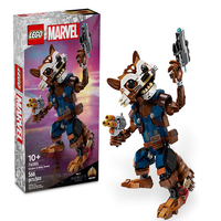 Lego Marvel Rocket & Baby Groot Minifigure