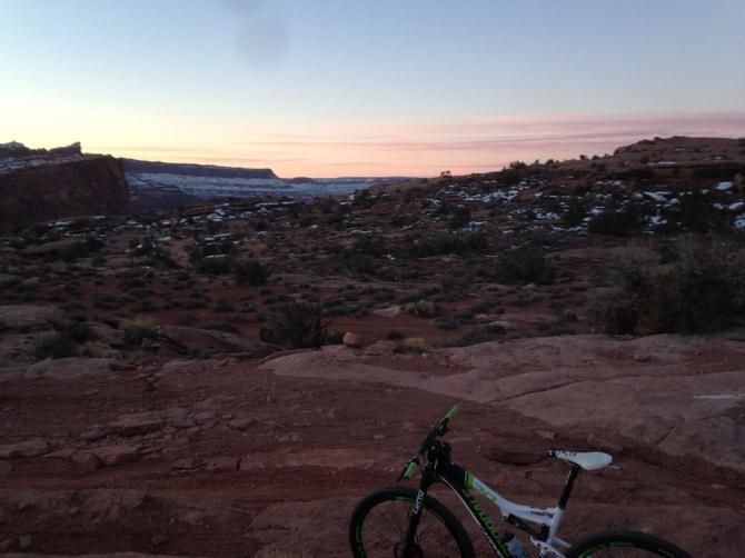 A cold winter sunrise in Moab