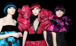 Marc Jacobs models with colourful clothes and hair