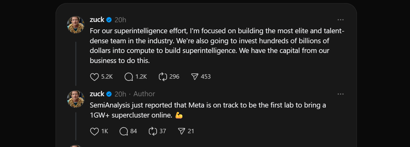 Zuckerberg threads.