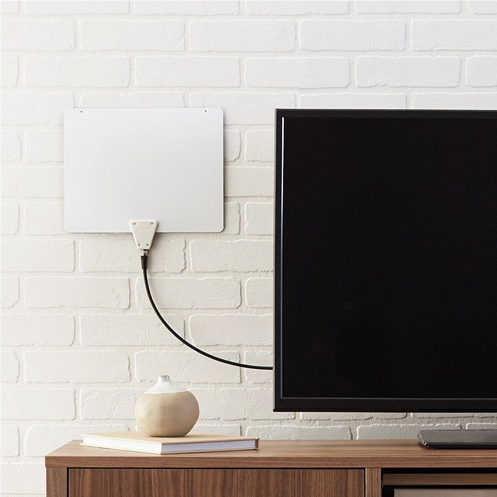 This 13 AmazonBasics indoor TV antenna has a 35mile range WhatToWatch