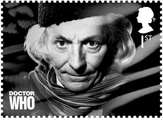Stamp showing William Hartnell as The Doctor