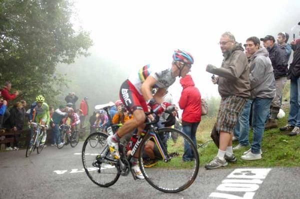 Philippe Gilbert (BMC Racing Team) climbs the Colma di Sormano