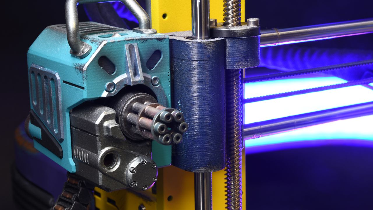 Prusa MK3S+ 3D printer with Cyberpunk modifications