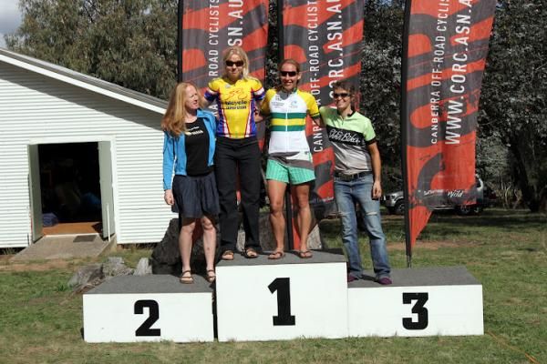 Women's national championship podium